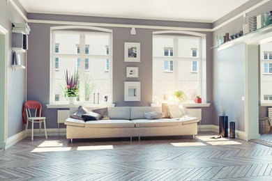 Inspiration for a small family room remodel in San Francisco