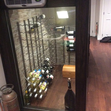Wine Locker under basement stairs