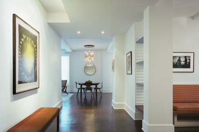 Hallway - contemporary hallway idea in New York