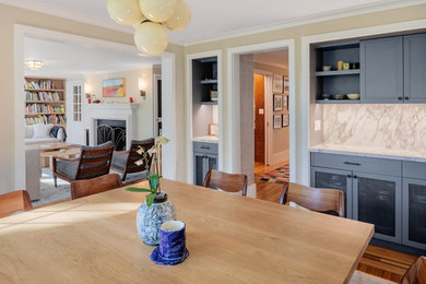 Elegant home design photo in Boston