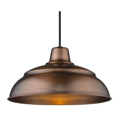 Millennium Lighting RWHC14 RLM 1 Light 14"W Pendant - Natural Copper
