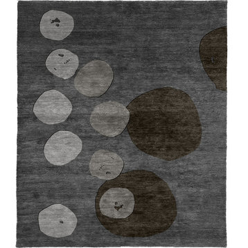 Adrift Hand Knotted Tibetan Rug, 6' Square