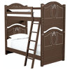 Isabella Bunk Bed, Full - Chocolate Vintage Striped Finish