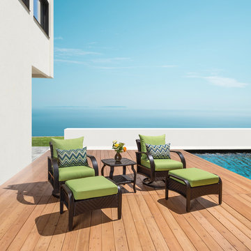 Barcelo™ 5pc Motion Club & Ottoman Set - Ginkgo Green