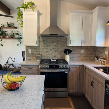 Stunning Kitchen Remodel Done with New Two-Tone Cabinets