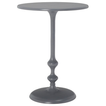 Safavieh Hydra Round Side Table, Dark Grey