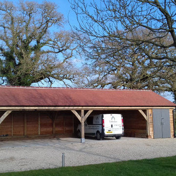 Oak frame garage