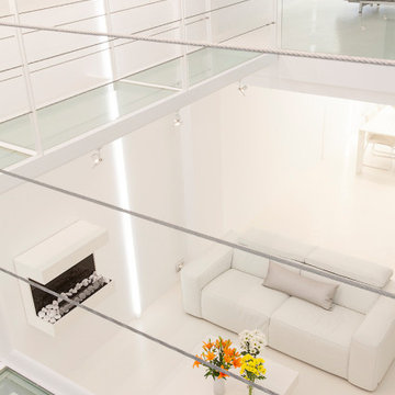 Salón con chimenea