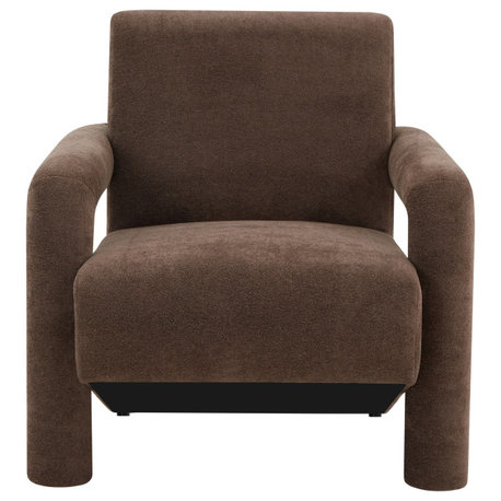 Safavieh Couture Faylin Boucle Accent Chair, Dark Brown