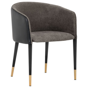 Asher Chair, Sparrow Gray/Napa Black