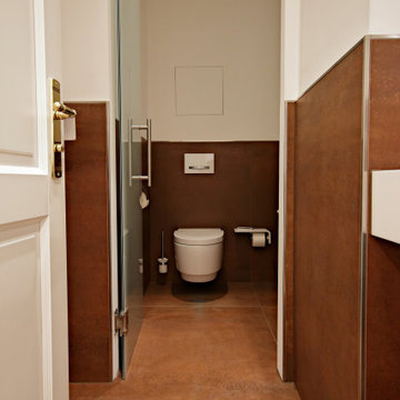Modernisierung eines Gäste WC's - im Herzen von München - linke Seite