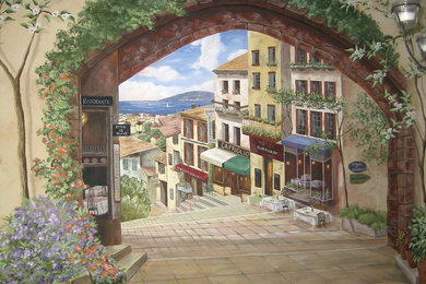 European street scene