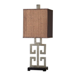 www.essentialsinside.com: greek key table lamp - Table Lamps