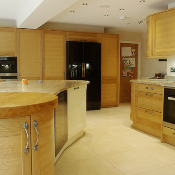 Bespoke Kitchen with Bi-folding Doors & Roof Lanterns in Extension