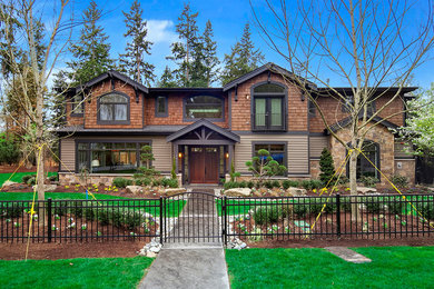 Arts and crafts exterior home photo in New York