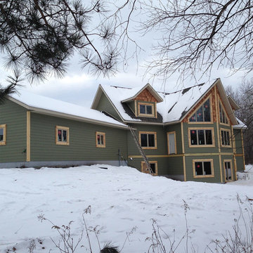 Lakeside Rustic Hybrid Home in Northwestern Wisconsin