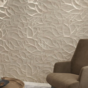 Leaves Pattern Stone Cladding for Modern Natural Decor