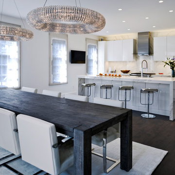 WoodMode 84 Vanguard MDF Nordic White High Gloss Finish