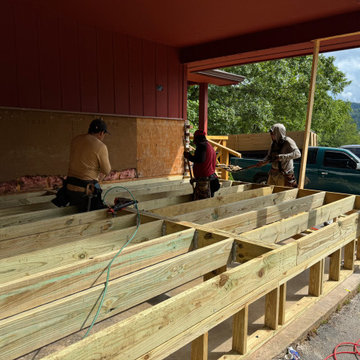 Carport Conversion to Living Space with Masonry and Window Upgrade