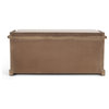 Ferster Rustic Storage Bench With Cushion, Beige, Natural, and Black