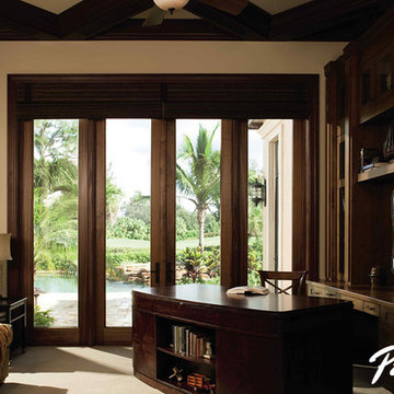 Pella® Architect Series® hinged patio door with side lights