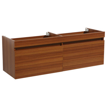 Fresca FCB8040 Largo 56-5/8" Engineered Wood Vanity Cabinet Only - Teak