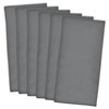 Gray Flat Woven Dishtowels, Set of 6