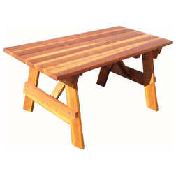 Rustic Outdoor Dining Tables by Best Redwood