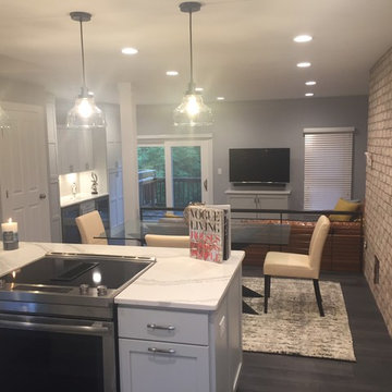 Traditional Main Level  to Industrial Loft Chic Decor