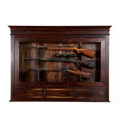 Walnut Gun Cabinet - Filing Cabinets