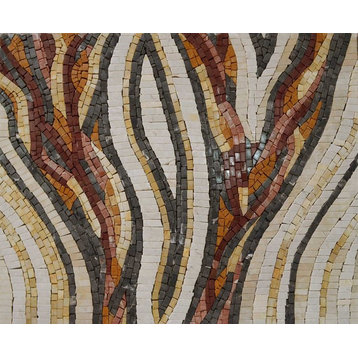 Abstract Snake Pattern Mosaic, 31"x40"
