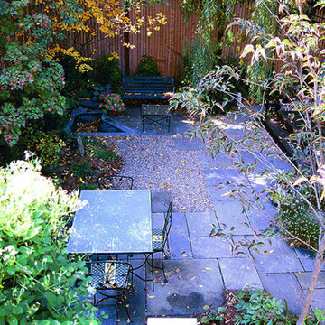 "Small Space" Patio Landscape Design Cambridge Massachusetts