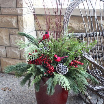 Winter and Christmas Containers