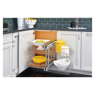Rev-A-Shelf Contemporary Curve Pull Out Organizer for a Blind