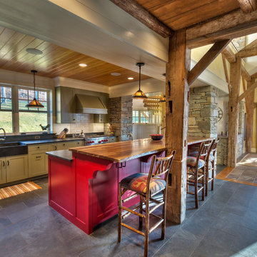 Stone Tower & Kitchen Addition