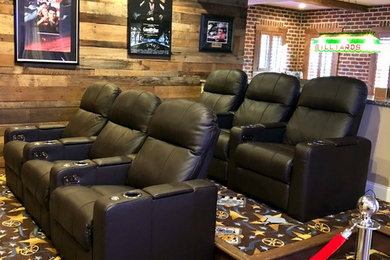 Design ideas for a home theatre in Baltimore.