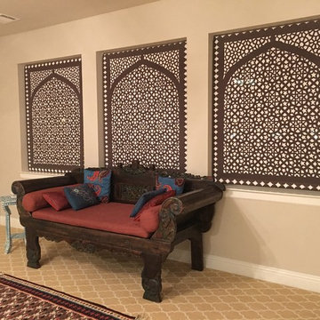 Delia Shades' "Moorish Arch" pattern seen at night