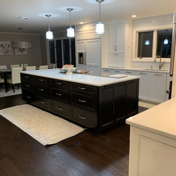 Transitional Remodel of Kitchen, Bar Area and Dining Room