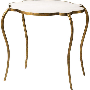 Flora Side Table, Gold
