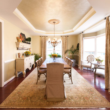Vintage Meets Shabby Chic Dining Room Design