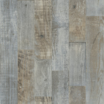 Chebacco Slate Wood Planks Wallpaper, Swatch