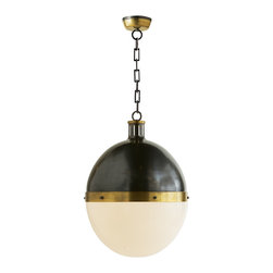 "Hicks" Bronze and Brass Pendant - Pendant Lighting