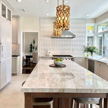 Serene Carmel Valley kitchen, designed for family living