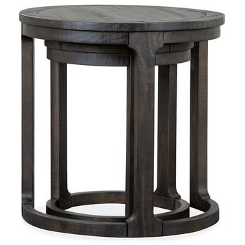 Magnussen T5263 Boswell Round Nesting End Table