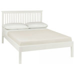 Bentley Designs - Atlanta White Painted Furniture Bed Without Footboard, King - Atlanta White Painted King Size Bed No Footboard features simple clean lines and a timeless style. The range is available in white painted options, to suit any taste. Also manufactured with intricate craftsmanship to the highest standards so you know you are getting a quality product.