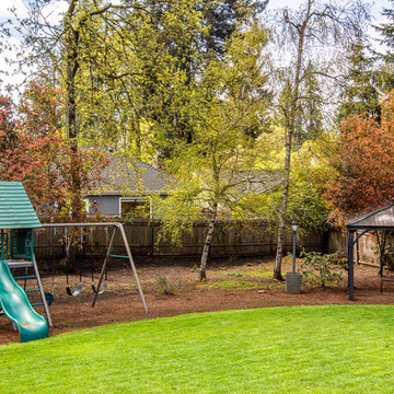 Complete home remodel with relocation of existing pergola and play structure