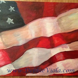 ABSTRACT ART, Americana, 18 x 24 - Artwork