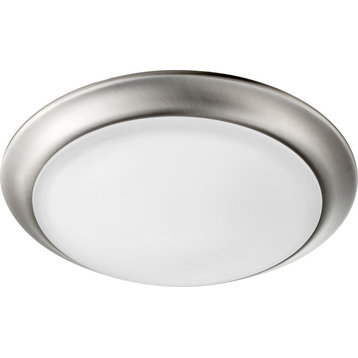 Transitional Ceiling Mount in Satin Nickel