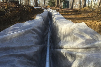 Drainage work at scout camp