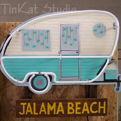 Neon Trailer Beach Decor - Wall Decor